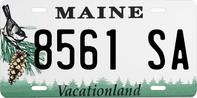 ME license plate 8561SA