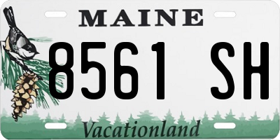 ME license plate 8561SH