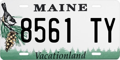 ME license plate 8561TY