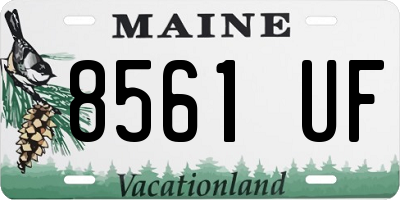 ME license plate 8561UF