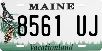 ME license plate 8561UJ