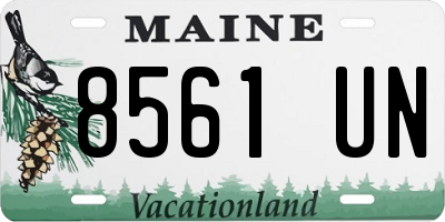 ME license plate 8561UN