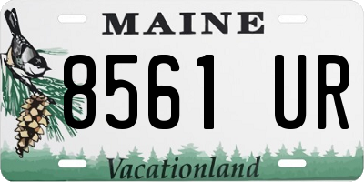 ME license plate 8561UR
