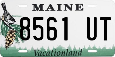 ME license plate 8561UT