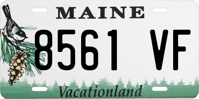 ME license plate 8561VF