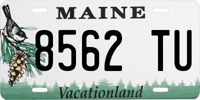 ME license plate 8562TU