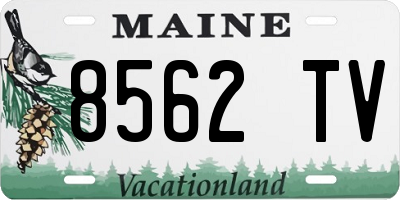 ME license plate 8562TV