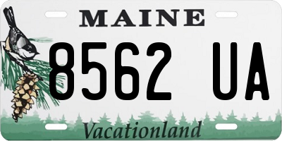 ME license plate 8562UA