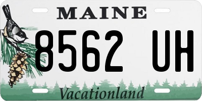 ME license plate 8562UH