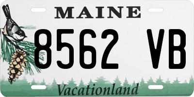 ME license plate 8562VB