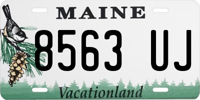 ME license plate 8563UJ