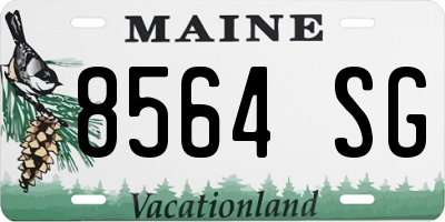 ME license plate 8564SG