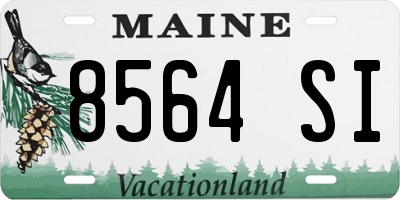 ME license plate 8564SI