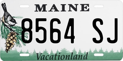 ME license plate 8564SJ