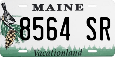ME license plate 8564SR