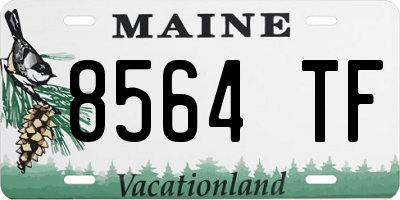ME license plate 8564TF