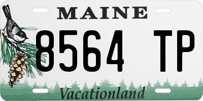 ME license plate 8564TP