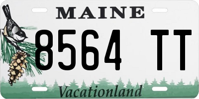 ME license plate 8564TT