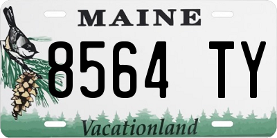 ME license plate 8564TY