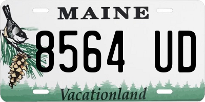ME license plate 8564UD