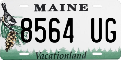 ME license plate 8564UG