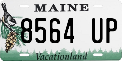 ME license plate 8564UP