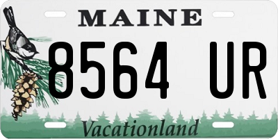 ME license plate 8564UR