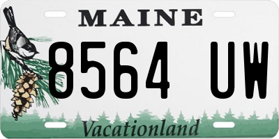 ME license plate 8564UW