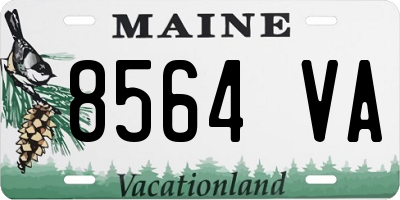 ME license plate 8564VA