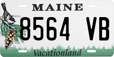 ME license plate 8564VB