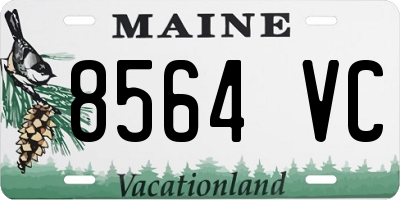 ME license plate 8564VC