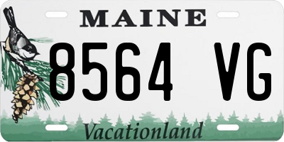 ME license plate 8564VG