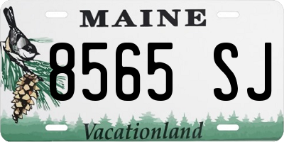 ME license plate 8565SJ
