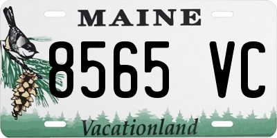 ME license plate 8565VC