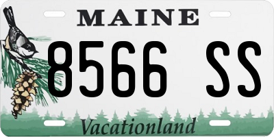 ME license plate 8566SS