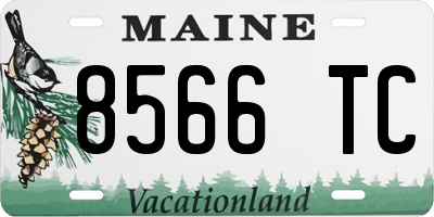 ME license plate 8566TC