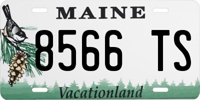 ME license plate 8566TS
