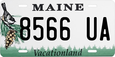 ME license plate 8566UA
