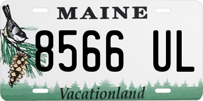 ME license plate 8566UL