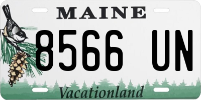 ME license plate 8566UN