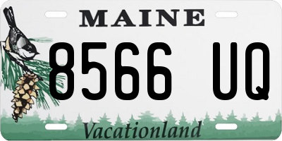 ME license plate 8566UQ
