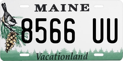 ME license plate 8566UU