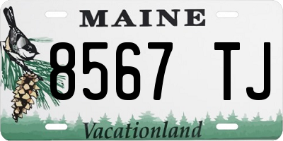 ME license plate 8567TJ