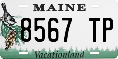 ME license plate 8567TP