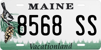 ME license plate 8568SS