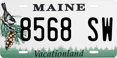 ME license plate 8568SW