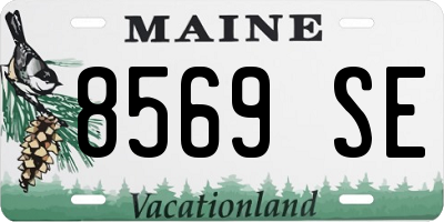 ME license plate 8569SE