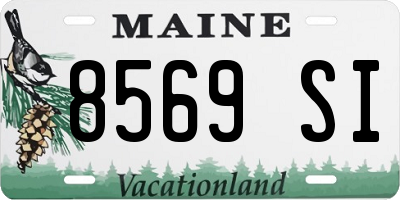 ME license plate 8569SI