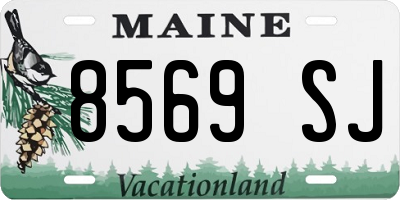 ME license plate 8569SJ