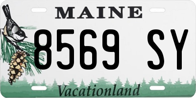 ME license plate 8569SY